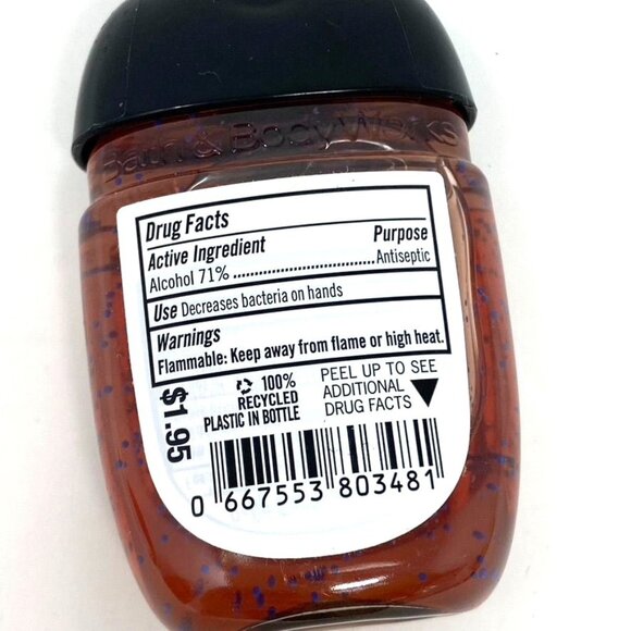 Bath & Body Works PocketBac Santa Hat Bell Holder And Crushed Candy Cane Gel - Picture 5 of 6